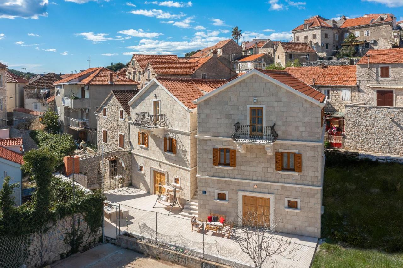 Luxury Stone Villa Nevija 2022 Private Villa Milna  Exteriér fotografie