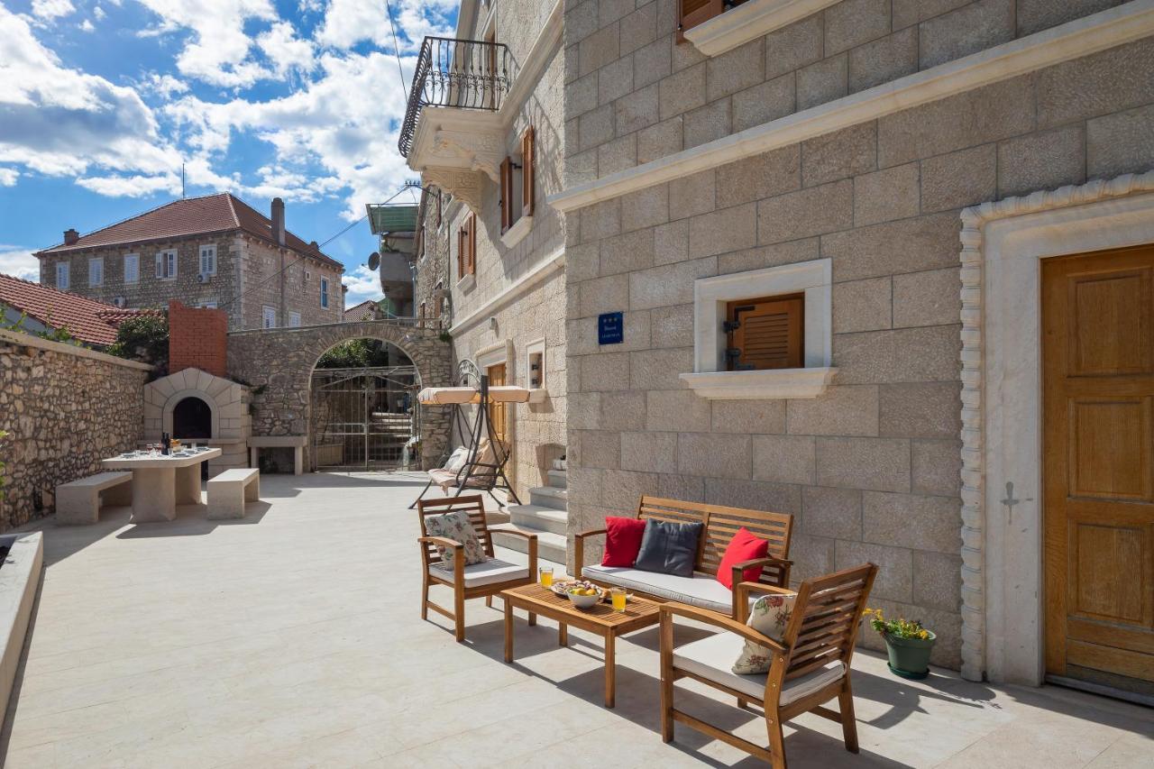 Luxury Stone Villa Nevija 2022 Private Villa Milna  Exteriér fotografie