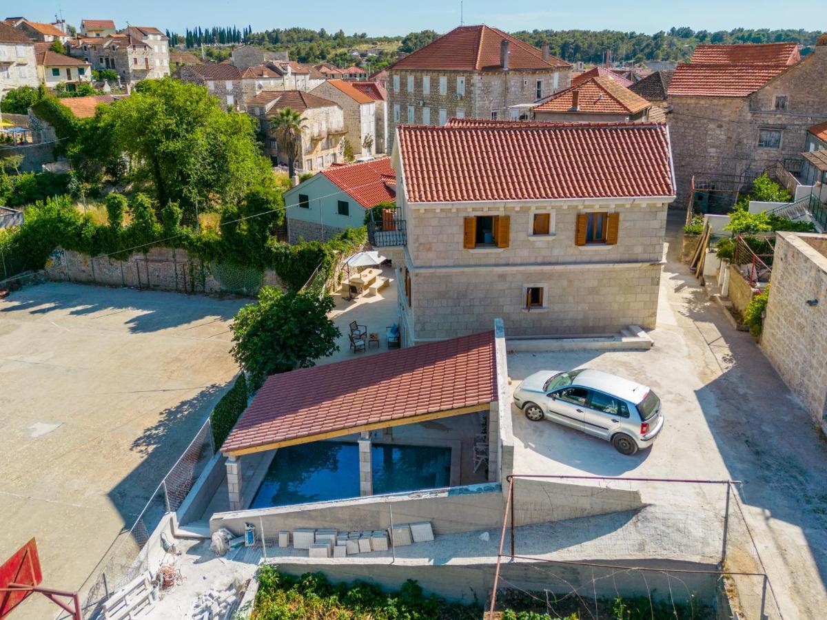 Luxury Stone Villa Nevija 2022 Private Villa Milna  Exteriér fotografie
